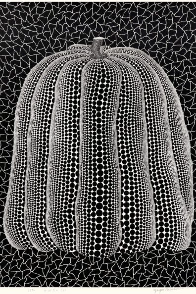 Yayoi Kusama's pumpkin artwork featured at Moco Museum Barcelona.